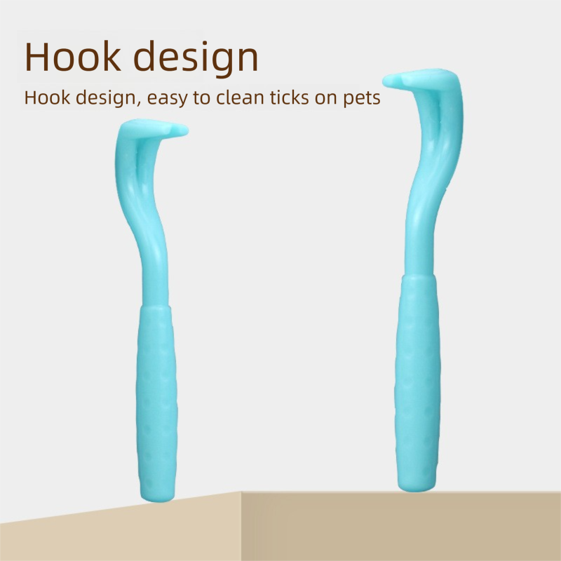 2-Pack Black Pet Tick Remover Tool Set - Small Medium Large Flea and Tick Hook Removers