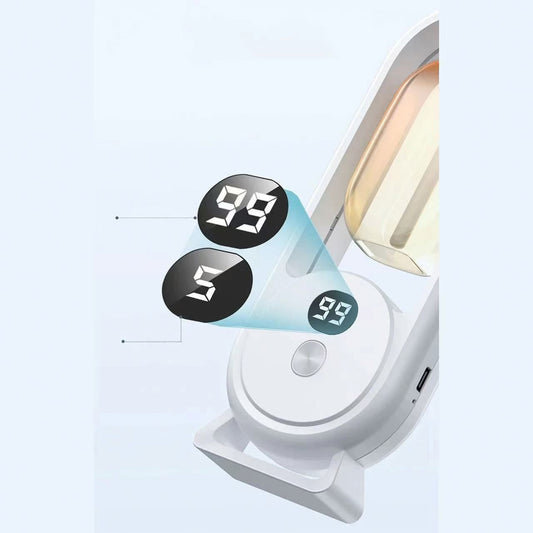White Smart Aromatherapy Diffuser - Ultrasonic Mist Air Freshener with LED Light and Wall Mount