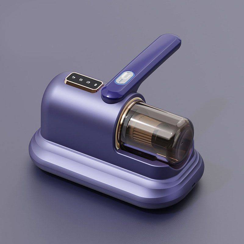 Blue-violet Wireless Mite Vacuum Cleaner with UV Light - High Suction Handheld Bed Dust Mite Remover