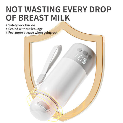 White Portable Constant Temperature Electric Water Cup 450ml 100W Rechargeable Baby Formula Maker with 316 Stainless Steel