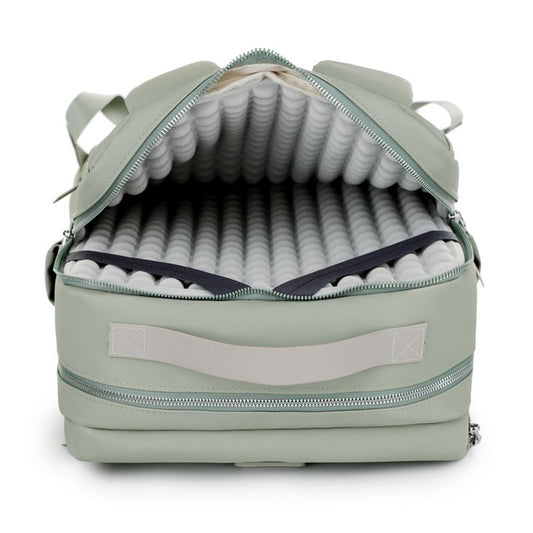 Blue Large Capacity Airbag Backpack Multi-Compartment Laptop Backpack Travel Business Bag