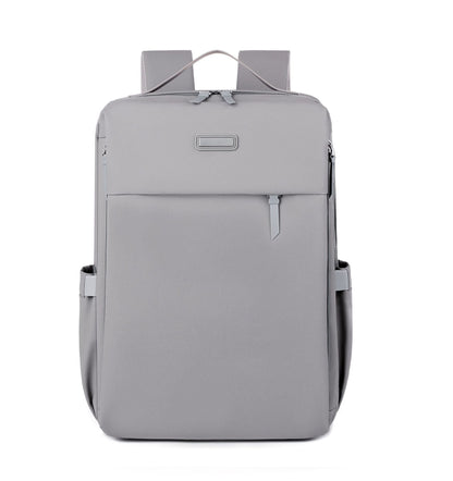 Grey Large Capacity Airbag Backpack Multi-Compartment Laptop Backpack Travel Business Bag