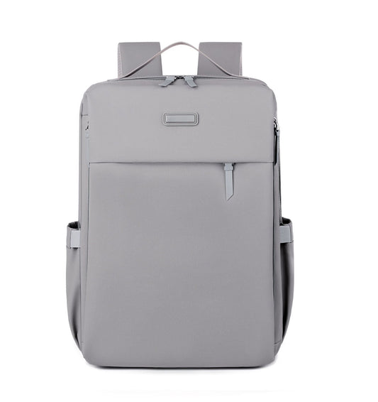 Grey Large Capacity Airbag Backpack Multi-Compartment Laptop Backpack Travel Business Bag