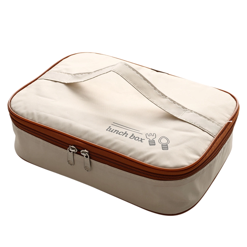 2 Grids 316 Stainless Steel Insulated Lunch Box with Compartments Large Capacity Bento Box with Insulated Bag