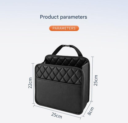Car Seat Back Organizer Storage Bag Multi-Pocket Vehicle Seatback Holder Black