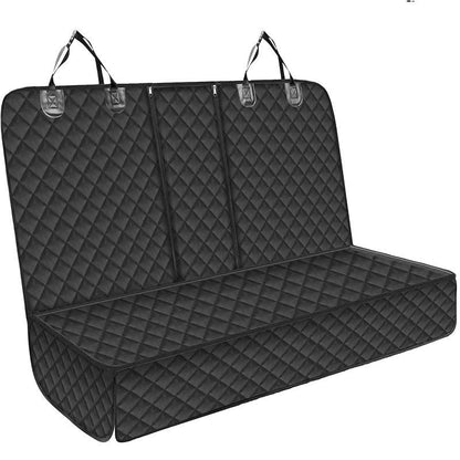 Car Rear Seat Pet Protector Mat Waterproof Dog Cat Back Seat Cover Black