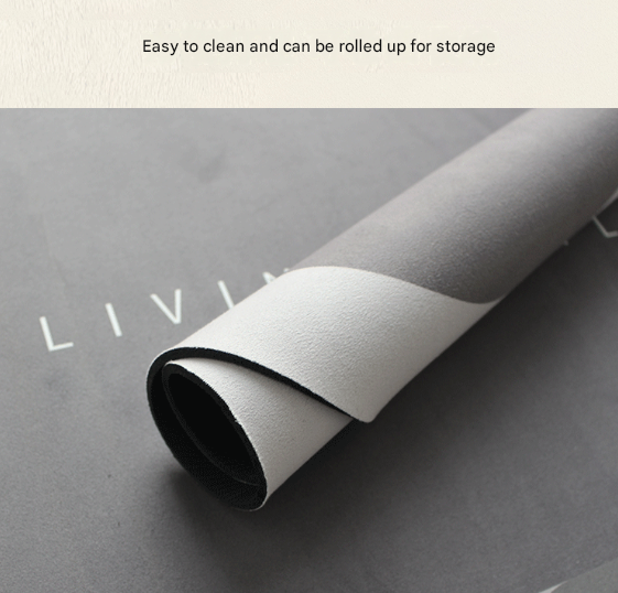 Green Kitchen Countertop Drainage Mat Absorbent Quick Dry Tech Velvet Dish Drying Pad 40x60cm(CD0076-3)