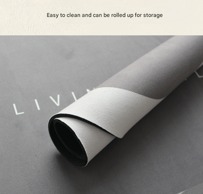 Green Kitchen Countertop Drainage Mat Absorbent Quick Dry Tech Velvet Dish Drying Pad 40x60cm(CD0076-3)