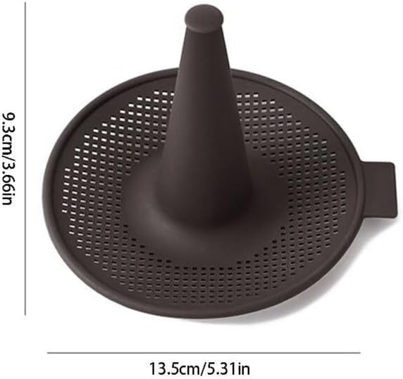 Silicone Donut Baking Mould for Homemade Baking - Heat Range -30℃ to 230℃, Non Stick Pastry Pans with Perforated Base & Cone Centre (6pcs Coffee)