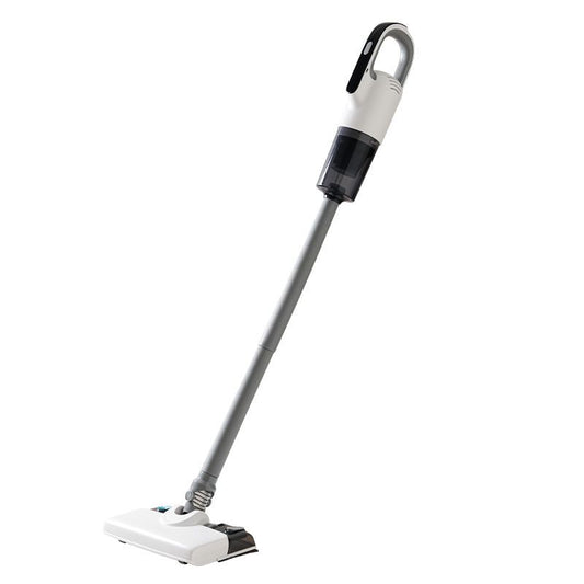 White Wireless Stick Vacuum and Stereoscopic Mop with 2 Filters, Swivel Brush Head and 106cm Handled Pole - One Click Operation, 19KPA Super Suction, 300ML Detachable Water Tank, 600ML Dust Cup for Floor Blind Spot and Wet Dry Dual Use