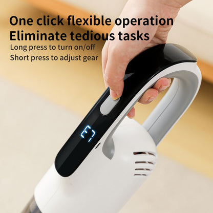 White Wireless Stick Vacuum and Stereoscopic Mop with 2 Filters, Swivel Brush Head and 106cm Handled Pole - One Click Operation, 19KPA Super Suction, 300ML Detachable Water Tank, 600ML Dust Cup for Floor Blind Spot and Wet Dry Dual Use