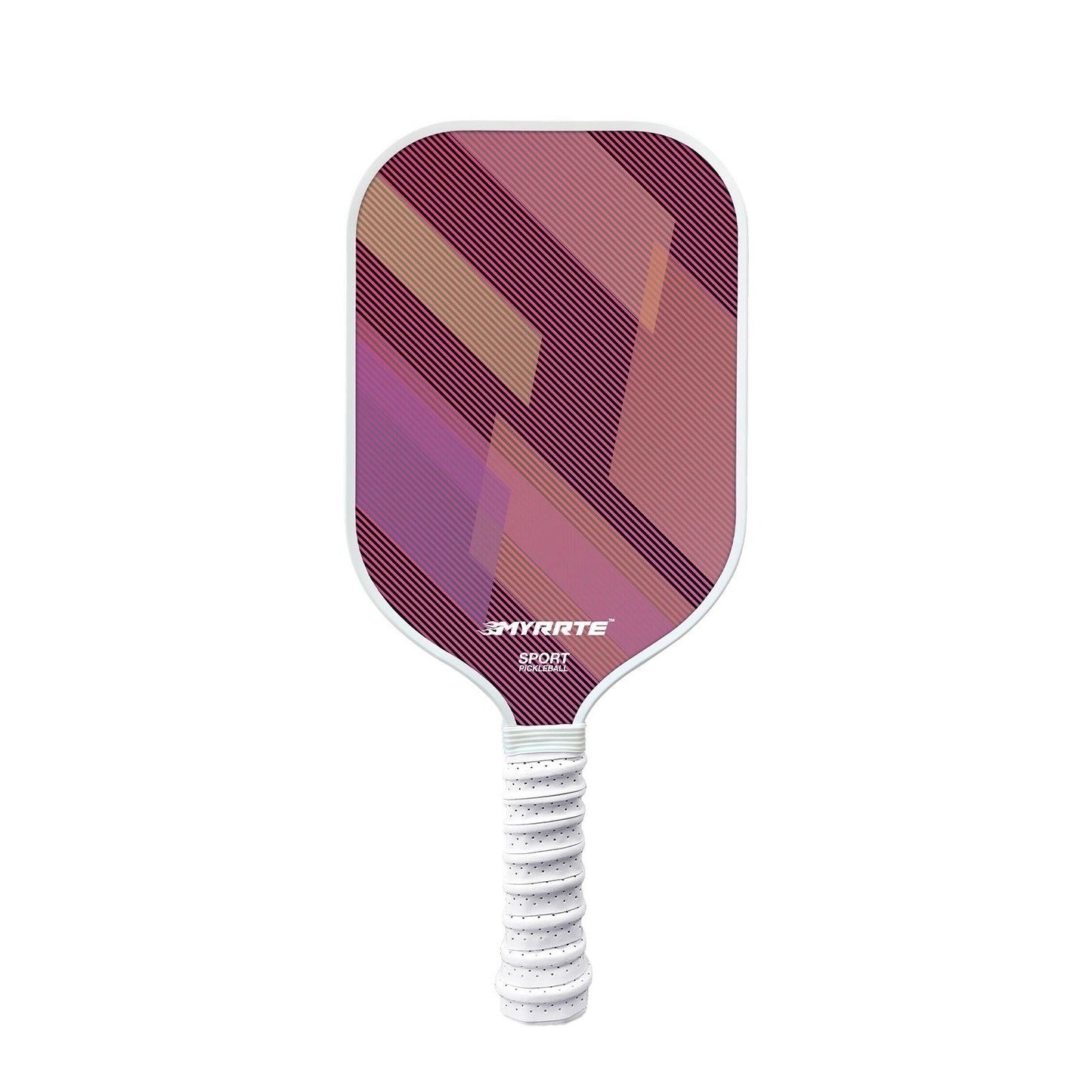 Fantasy Purple Striped Fiberglass Pickleball Paddle – Lightweight Shock-Absorbing Rackets for Outdoor Play