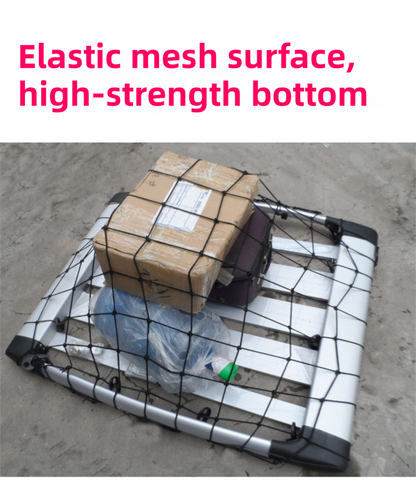 120 x 80 cm Car Roof Cargo High-Elasticity Net and Stretchable Luggage Storage Net with 10 Secure Hooks – Universal Roof Rack & Trunk Organizer Net for Travel, Camping and Outdoor Geariversal Roof Rack & Trunk Organizer Net for Travel, Camping and Outdoor