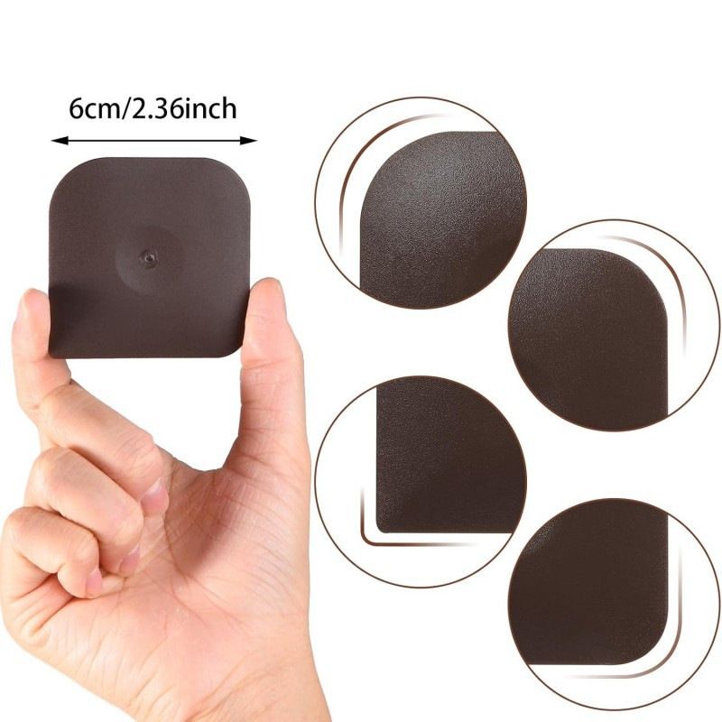 8-Pack Black Nylon Non-Stick Pan Scraper Set with Ergonomic Angled Edges Design â€“ Multipurpose Kitchen Cleaning Scraper for Cast Iron, Bakeware & Cookware