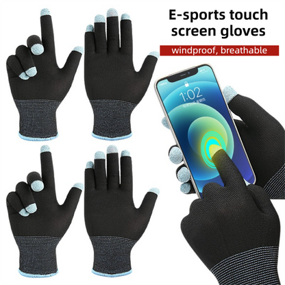 2-Piece Winter Car Safety & Comfort Driving Set with Car Air Vent Gravity Phone Holder and Warm Five-Finger Touchscreen Gloves â€“ One Hand Auto Grip, Triangle Stability & Gravity Locking, All-Season Esports Conductive Touchscreen Gloves