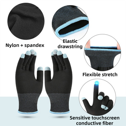 2-Piece Winter Car Safety & Comfort Driving Set with Car Air Vent Gravity Phone Holder and Warm Five-Finger Touchscreen Gloves â€“ One Hand Auto Grip, Triangle Stability & Gravity Locking, All-Season Esports Conductive Touchscreen Gloves