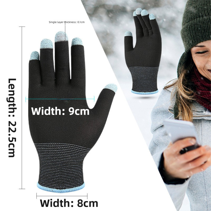 2-Piece Winter Car Safety & Comfort Driving Set with Car Air Vent Gravity Phone Holder and Warm Five-Finger Touchscreen Gloves â€“ One Hand Auto Grip, Triangle Stability & Gravity Locking, All-Season Esports Conductive Touchscreen Gloves