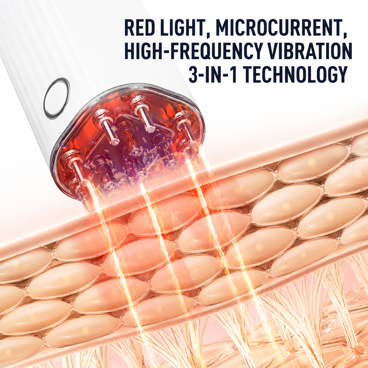 Red Light EMS Scalp Massager and Electric Hair Growth Comb with Microcurrent Vibration, 70ML Liquid Storage Bottle, LED Therapy and Precise Liquid Pump Delivery System â€“ Hair & Scalp Care Wireless Rechargable Device