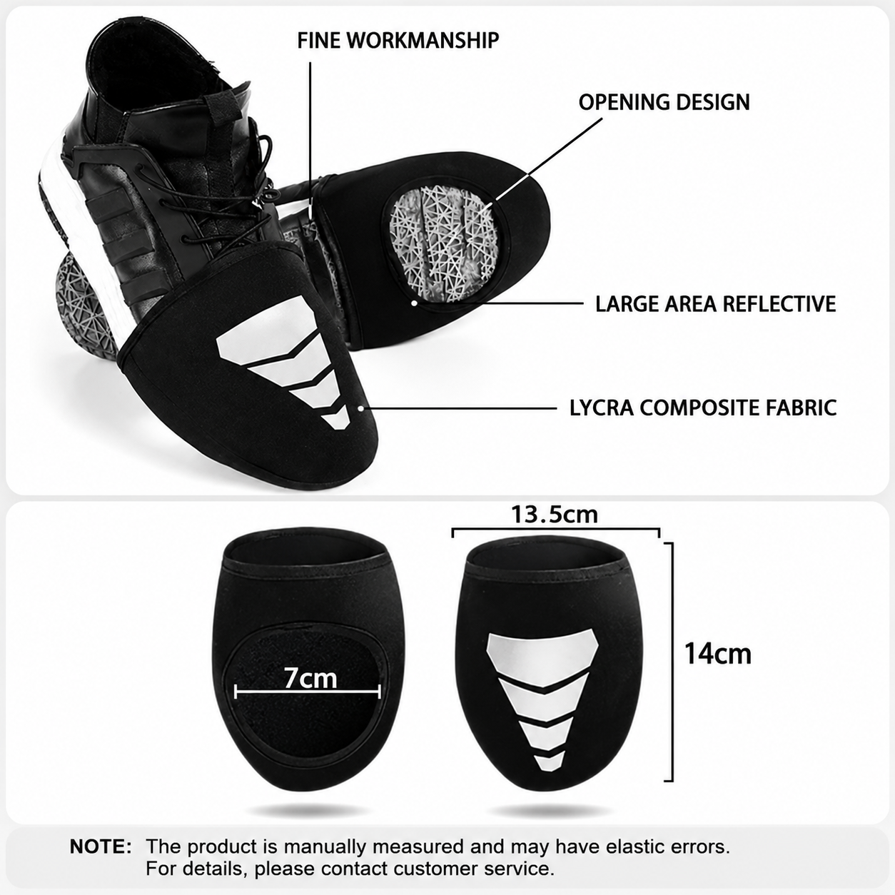Royal Blue Waterproof Windproof Cycling Shoe Covers & Long Half Rain Pants Set â€“ 2 Pairs Nonslip Reflective Half Toe Shoe Covers and 1 Pair Quick Pull-On Adjustable Leg Covers 4XL for Commuting, Hiking and Outdoor Riding