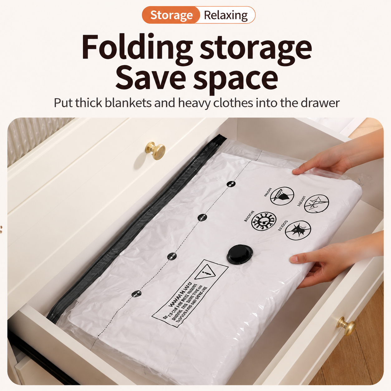 9-Piece Vacuum Storage Bags Set with USB Electric Pump â€“ Thickened PA+PE Space Saving Compression Bags for Clothes, Blankets and Bedding, Leak Resistant Organiser for Home Storage and Travel,  3PCS of S / M / L