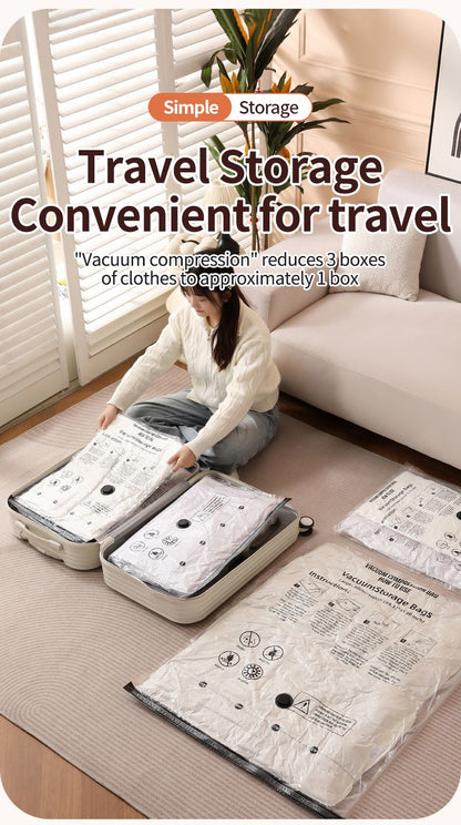 12-Piece Vacuum Storage Bags Set with USB Electric Pump â€“ Thickened PA+PE Space Saving Compression Bags for Clothes, Blankets and Bedding, Leak Resistant Organiser for Home Storage and Travel,  3PCS of S / M / L / XL