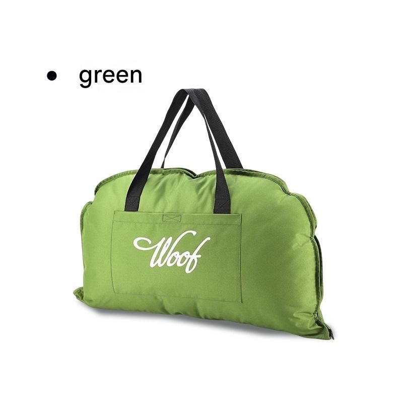 Green  S size Portable Foldable Pet Bed Mat – Waterproof Travel Dog Bed and Cat Cushion with Carry Handles, Removable Washable Cover, Plush Comfort Padding for Indoor and Outdoor Use
