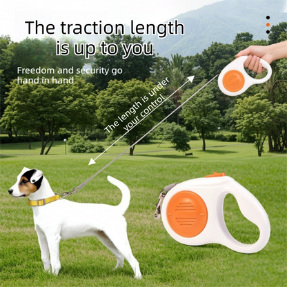 Green 3M Automatic Retractable Dog Leash –Extendable Pet Lead with One-Button Brake Lock, Tangle-Free 360° Nylon Strap, Durable ABS Housing for Dogs and Puppies