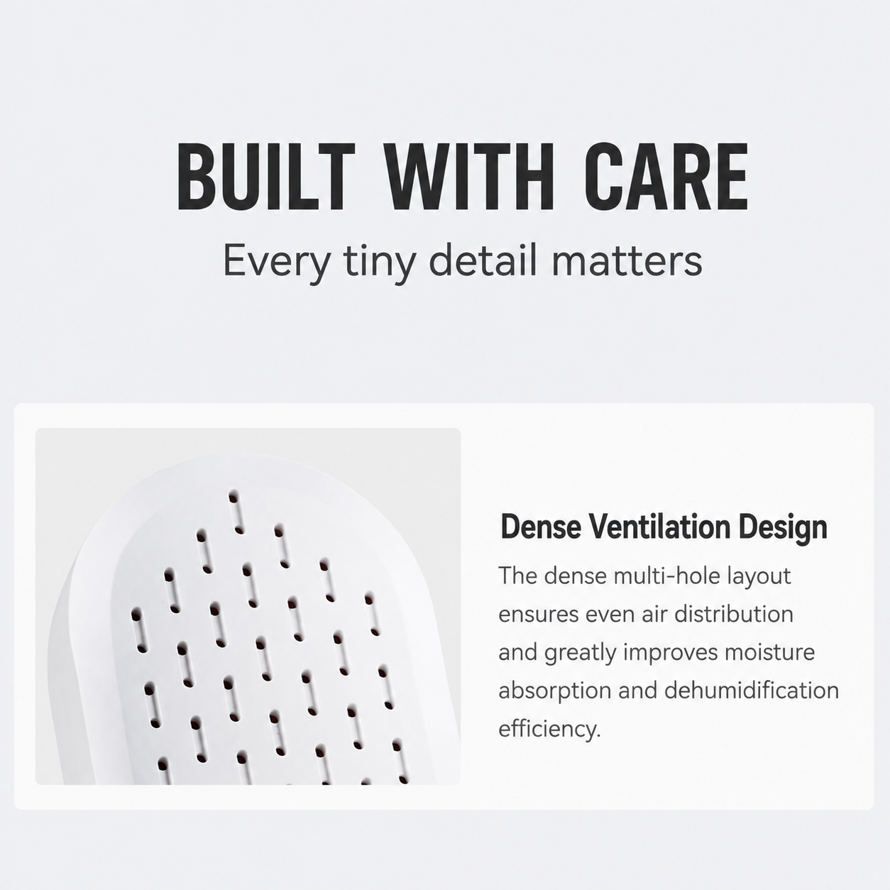 Mini Rechargeable Dehumidifier for Wardrobes, Closets and Shoe Cabinets, Reusable Moisture Absorber with Colour Indicator, Compact Anti-Mould Humidity Control Device