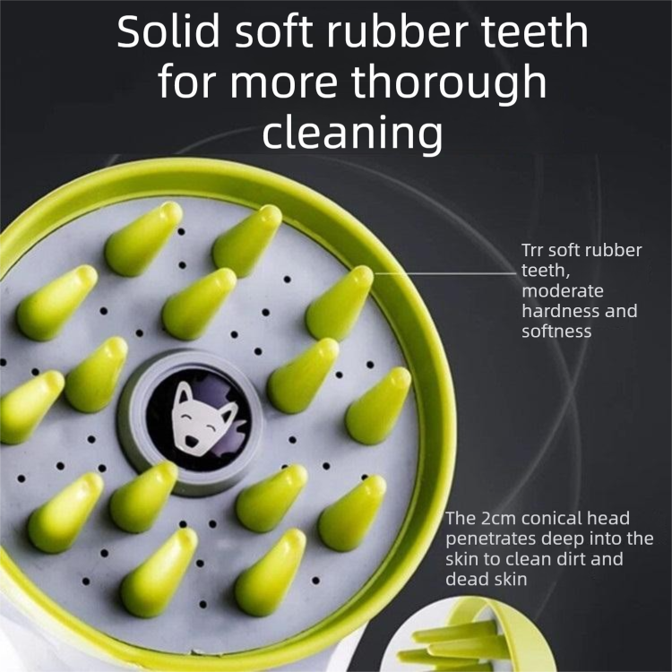Blue Pet Bathing Shower Sprayer Brush with Water  Control Switch Control Dog Grooming Massage Shampoo Rinse Tool