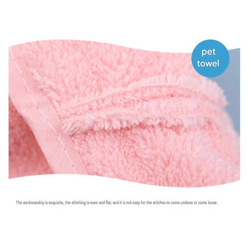 3-piece Pet Grooming Bathing Kit with 2 pack Pink Pet Drying Glove Towel and White Pet Shower Sprayer Brush Set - Coral Fleece Quick Dry Absorbent Cleaning Towel, Water Control Bath Tool for Dogs and Cats