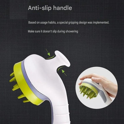 3-piece Pet Grooming Bathing Kit with 2 pack Grey Pet Drying Glove Towel and White Pet Shower Sprayer Brush Set - Coral Fleece Quick Dry Absorbent Cleaning Towel, Water Control Bath Tool for Dogs and Cats
