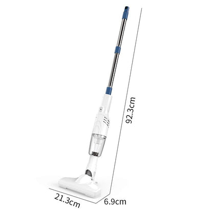 White Cordless Handheld Vacuum Cleaner with Extension Wand -  Wireless Home, Car and Pet Hair Vacuum, USB Rechargeable Lightweight Dust Mite Cleaner