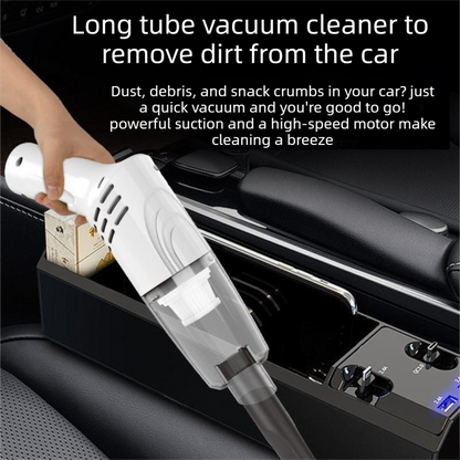 2-piece Home Cleaning  Bundle - Purple UV Mattress Mite Vacuum Cleaner & White Cordless Handheld Stick Vacuum Set, Wireless Rechargeable Home Car Pet Hair Cleaning Kit