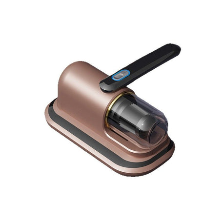 2-piece Home Cleaning  Bundle - Golden UV Mattress Mite Vacuum Cleaner & White Cordless Handheld Stick Vacuum Set, Wireless Rechargeable Home Car Pet Hair Cleaning Kit
