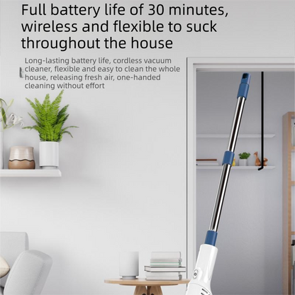 2-piece Home Cleaning  Bundle - Golden UV Mattress Mite Vacuum Cleaner & White Cordless Handheld Stick Vacuum Set, Wireless Rechargeable Home Car Pet Hair Cleaning Kit