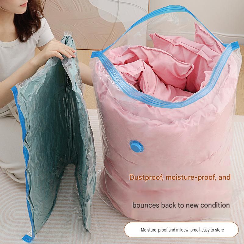 11-piece Vacuum Storage Bags Set(2 small, 2 medium, 3 large, 3 extra large, 1 hand pump)- Heavy Duty Space Saving Compression Bags for Clothes Quilts Bedding Moisture Proof Wardrobe Organisation Travel Storage Reusable Durable Seal