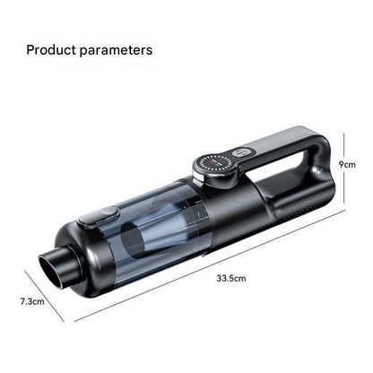 Black and Grey Cordless Handheld Vacuum Cleaner 17000Pa High Suction Portable Rechargeable 5 in 1 Car Home Cleaning Device Multi Function Dust Removal Tool Lightweight Easy Clean ECO MAX Modes