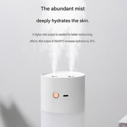 Creative Romantic Home Gift Set - Pink Dual Spray USB Humidifier with  Warm LED Night Light and White Acrylic Decorative Ambient Lamp, Portable Lamp and Car Humidifier Bundle for Bedroom Office Living Room