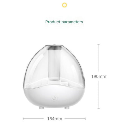 Blue 1.5L Ultrasonic Humidifier with 360Â° Rotating Mist Nozzle, Quiet Aroma Diffuser & 7-Color Night Light, ABS Desktop Air Moisturizer for Bedroom, Office & Home