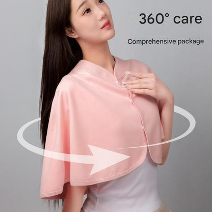 Purple Maternity Nursing Shoulder Wrap Cape â€“ Ultra Soft Sakura Fleece Postpartum Shawl, Windproof Warm Nursing Cover for Breastfeeding, Pregnancy & Winter Comfort