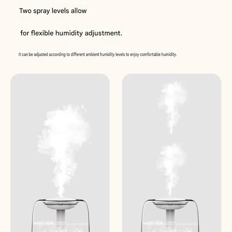 Black 650ML USB Mini Humidifier with Aromatherapy Function, Cool Mist Air Humidifier for Bedroom, Home Office, Quiet Large Mist Output Diffuser with Night Light