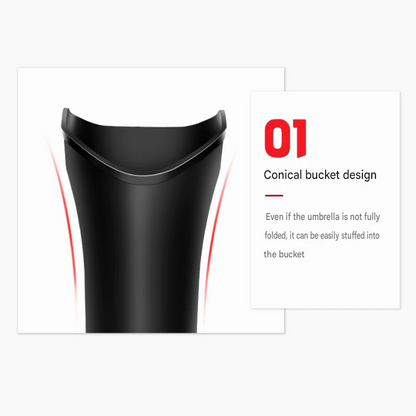 Car Umbrella Storage Bucketâ€”a hanging storage container that is convenient to use; suitable for seatbacks or car doors, it is compact, practical, and doubles as a trash bin.