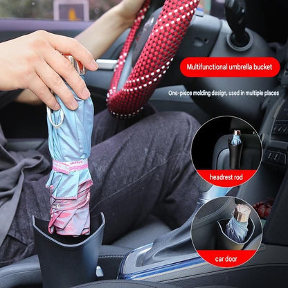 2pcs Car Umbrella Storage Bucketâ€”a hanging storage container that is convenient to use; suitable for seatbacks or car doors, it is compact, practical, and doubles as a trash bin.