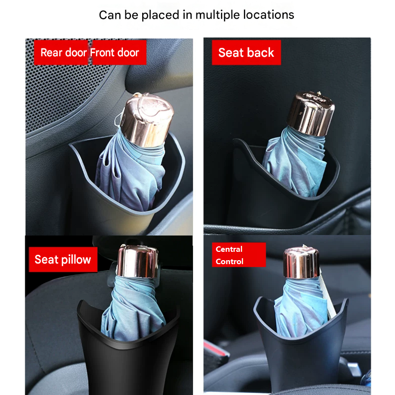 2pcs Car Umbrella Storage Bucketâ€”a hanging storage container that is convenient to use; suitable for seatbacks or car doors, it is compact, practical, and doubles as a trash bin.