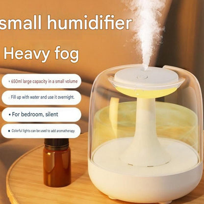 2 pcs Relaxing Winter Set - Pink  Nursing Cape and White Mini Humidifier Soothing â€“ Soft Postpartum Shawl & 650ml USB Air Humidifier for Home Comfortï¼ŒRelax Self Care Present for Women