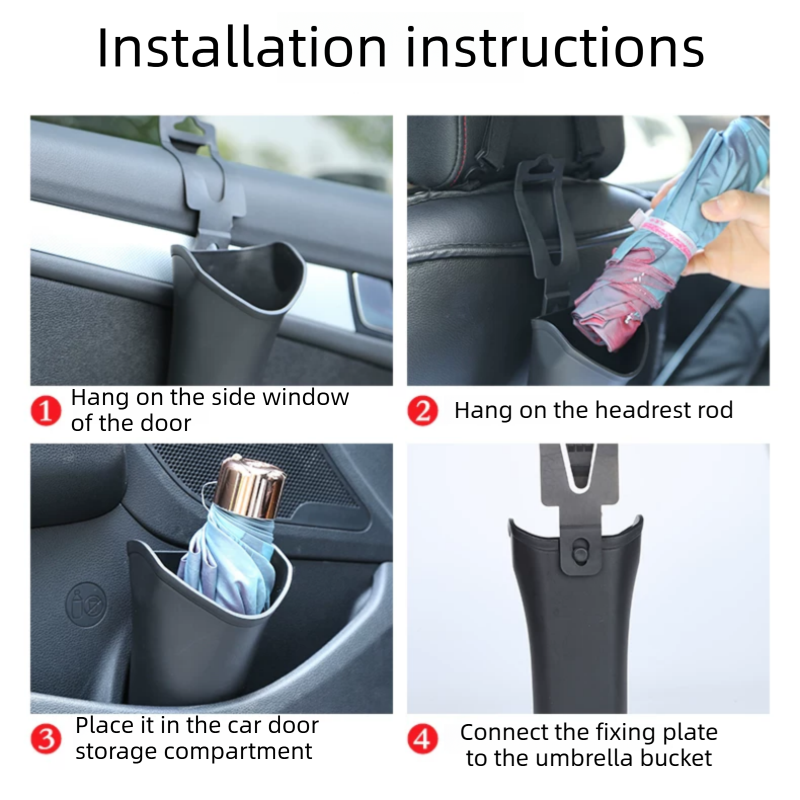 2 pcs Car interior essentials set-Blue Car Air Vent Aroma Diffuser &Black  Hanging Storage Bin- hanging storage container that is convenient to use and Compact