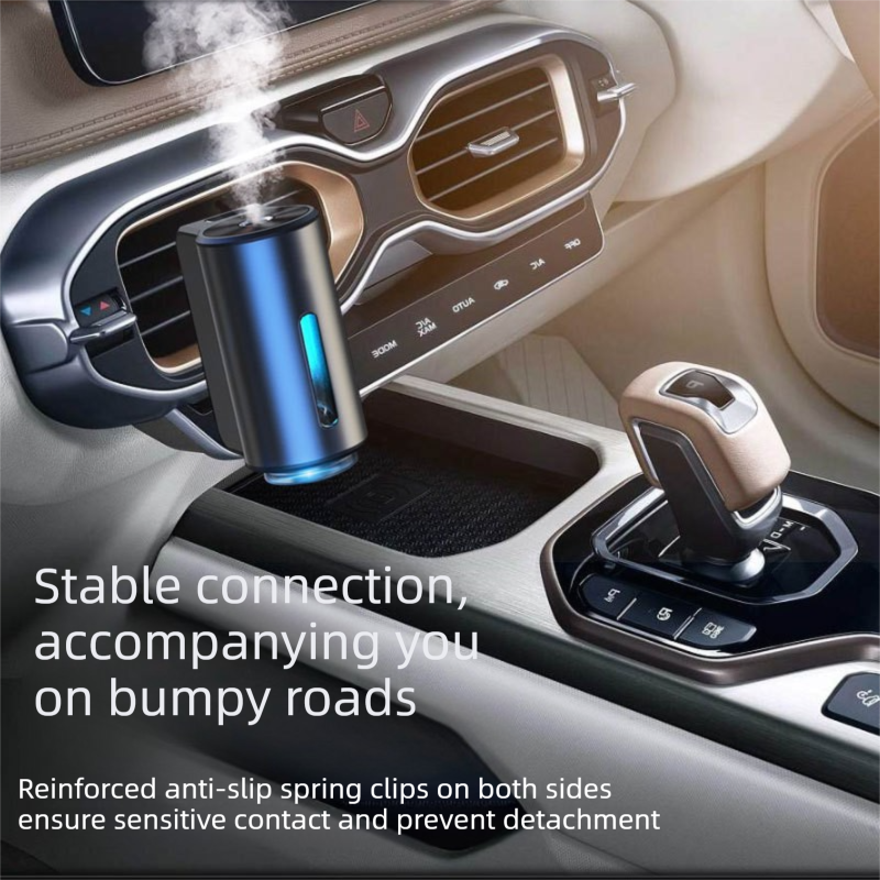 2 pcs Car interior essentials set-Blue Car Air Vent Aroma Diffuser &Black  Hanging Storage Bin- hanging storage container that is convenient to use and Compact