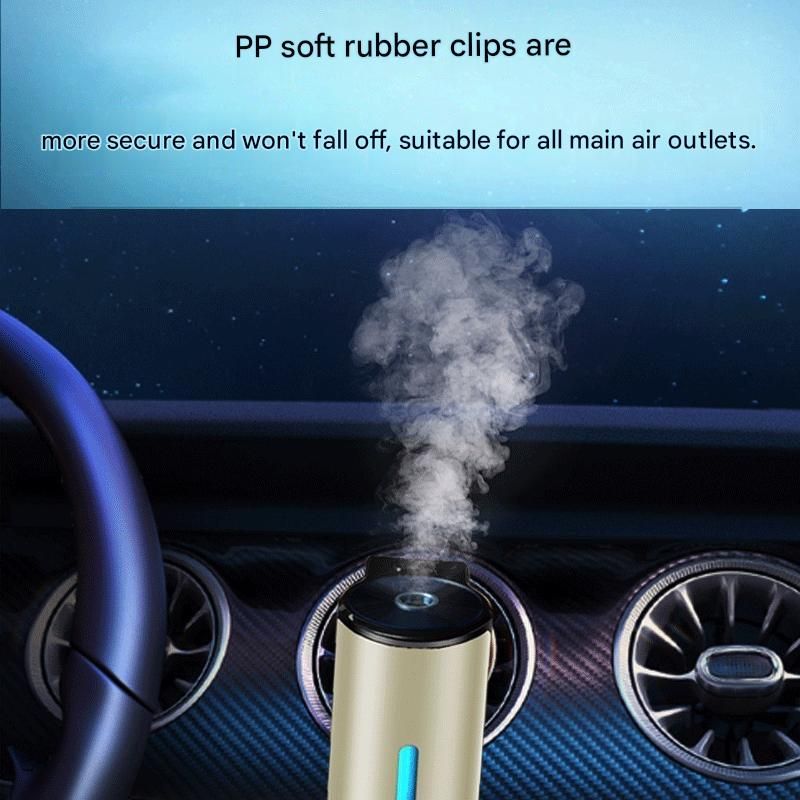 2 pcs Car interior essentials set-Silvery Car Air Vent Aroma Diffuser & Black Hanging Storage Bin- hanging storage container that is convenient to use and Compact