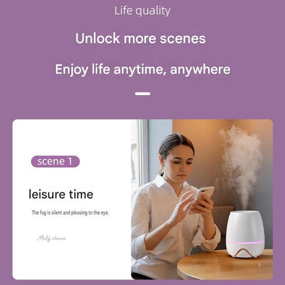 White Bud-shaped aroma diffuser 150ml Ultrasonic Aroma Diffuser Humidifier with Night Light â€“ Essential Oil Fragrance Diffuser for Bedroom, Living Room, Office & Bathroom