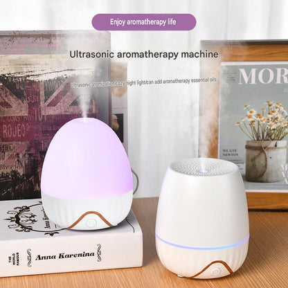 White Floral Shadow Aroma Diffuser 150ml Ultrasonic Aroma Diffuser Humidifier with Night Light â€“ Essential Oil Fragrance Diffuser for Bedroom, Living Room, Office & Bathroom
